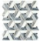 Dal-Tile Vivify Spectra Blue 13" x 15" Trapezoid Glass Mosaic Sheet, , large