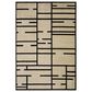 ROW by Oriental Weavers Quinn Geometric Beige and Black 7"10" x 10" Area Rug, , large