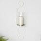 Maple and Jade 25" Stacked Circle Single Indoor/Outdoor Wall Mount Candle Holder in Weathered Silver and Clear, , large