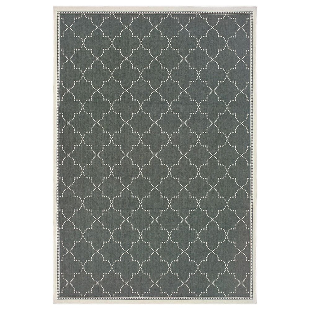 Oriental Weavers Marina 6025L 6"7" x 9"6" Grey and Ivory Area Rug, , large
