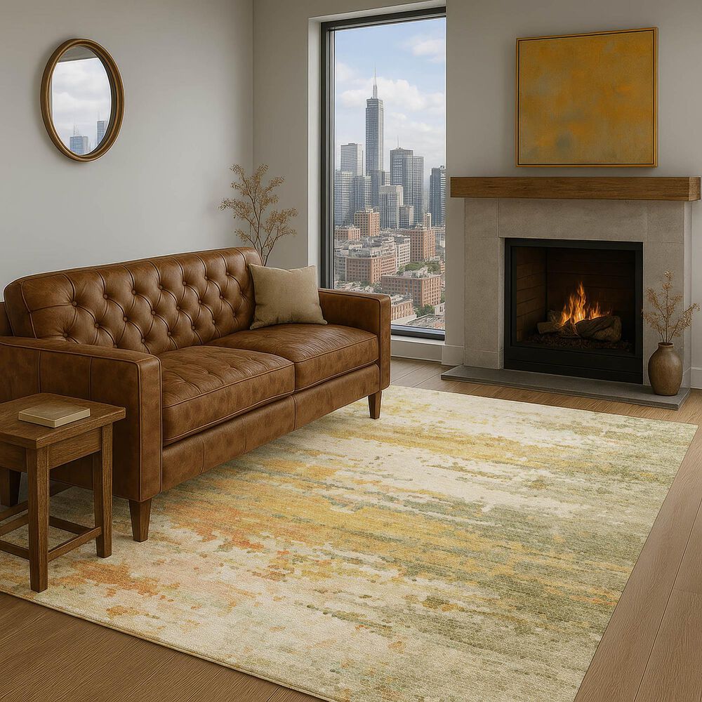 Dalyn Rug Company Lumara Aloe 6'6" x 9'6" Indoor/Outdoor Area Rug, , large