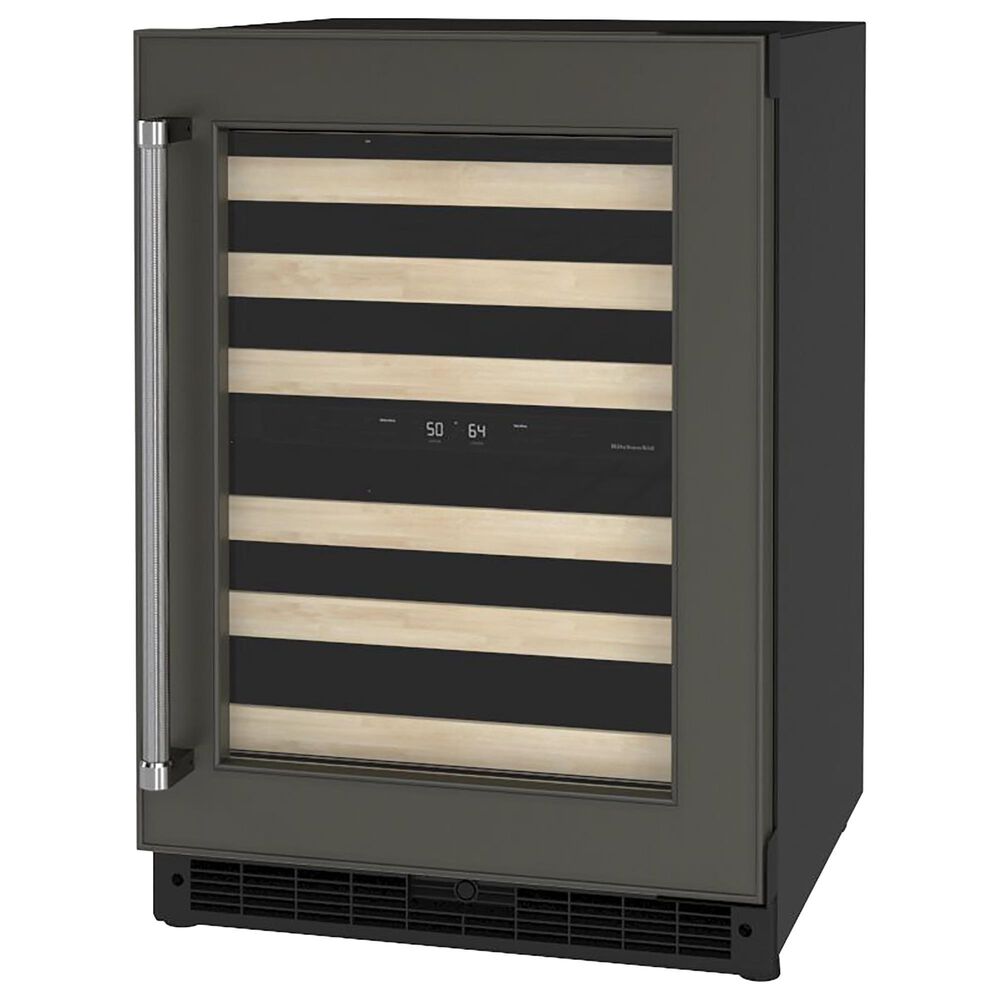KitchenAid 24&quot; Undercounter Wine Cellar with Wood-Front Racks and Right Hinge - Panel Sold Separately, , large