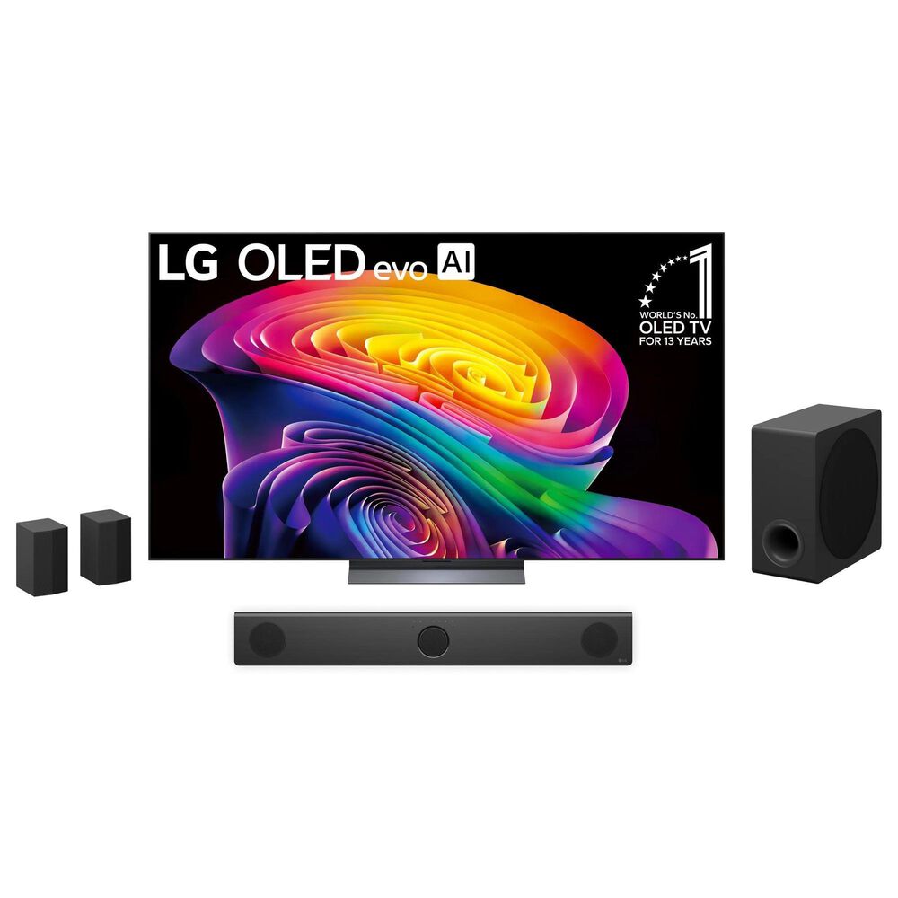 LG 77" Class C6 Series 4K OLED evo AI - Smart TV with 5.1.3 Channel Soundbar System in Black, , large