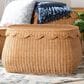 Baxton Studio Ayleen Medium Basket with Scalloped Lid in Light Honey, , large