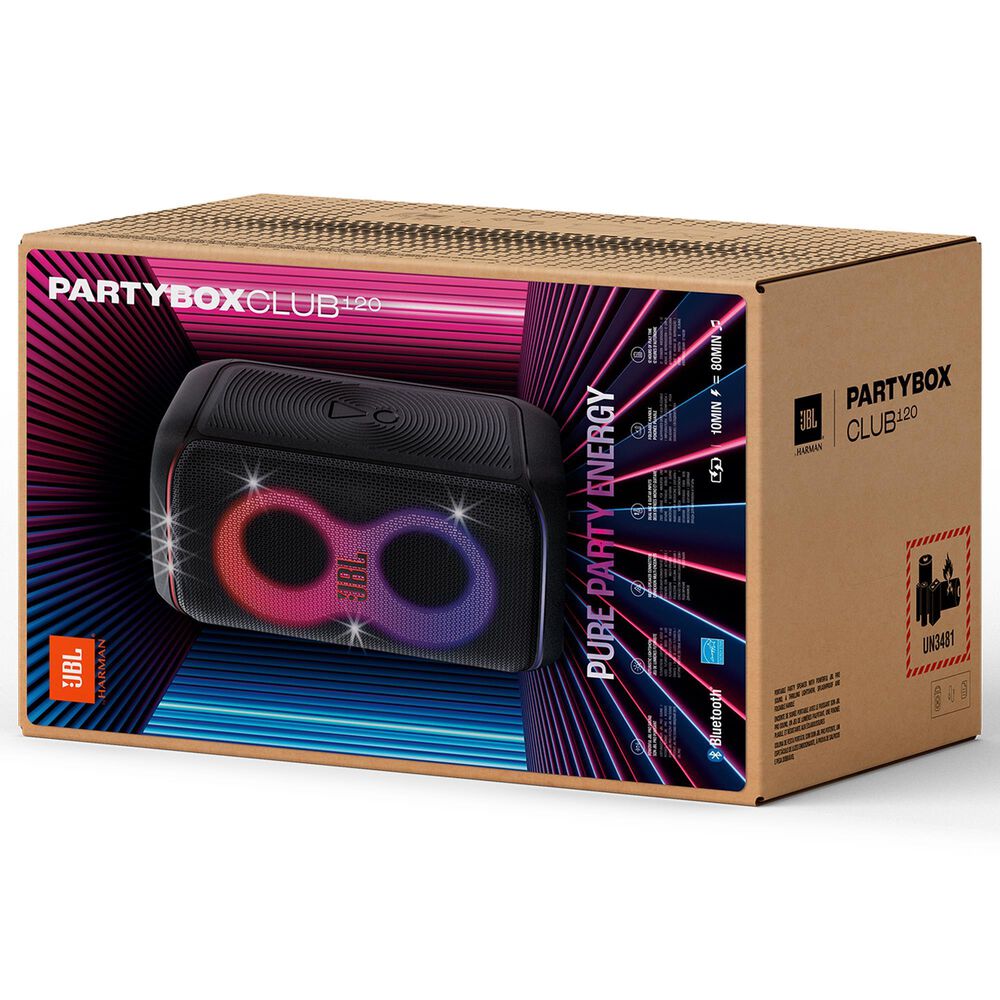 JBL PartyBox Club 120 Wireless Party Speaker in Black, , large