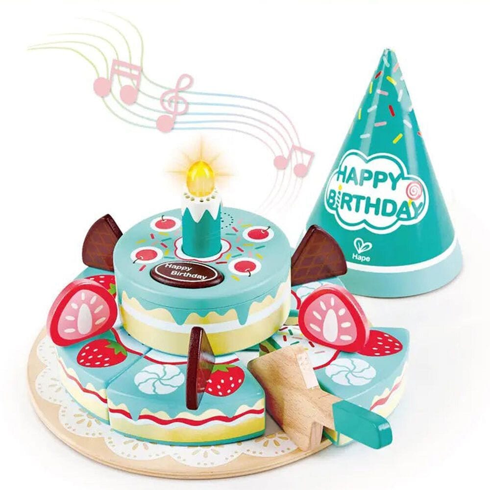 Hape Toys Interactive Happy Birthday Cake in Multicolor, , large