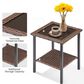 Sunwell Garden 8-Piece Patio Chat Set with Side Table in Beige, , large
