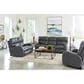 Catnapper Angelo Power Reclining Console Loveseat with Power Headrest in Gunmetal, , large