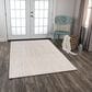 RIZZY Cable 7"6" x 9"6" Neutral Area Rug, , large