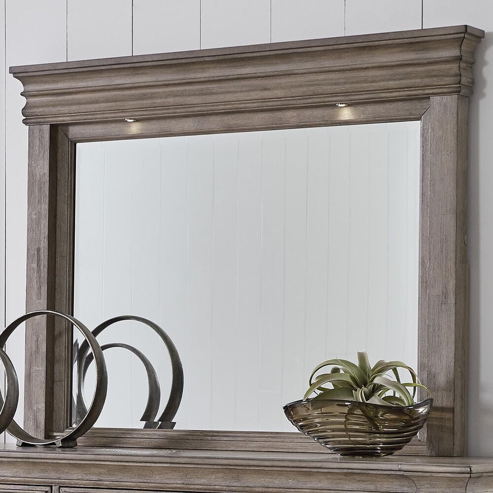 Millenium Blairhurst Dresser Mirror in Light Grayish Brown, , large