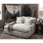 Moore Furniture Double Chaise in Dove Gray, , large