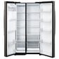 GE Appliances 28 Cu. Ft. Side-By-Side Refrigerator with Extra Tall Dispenser and In-Door Icemaker in Fingerprint Resistant Slate, , large