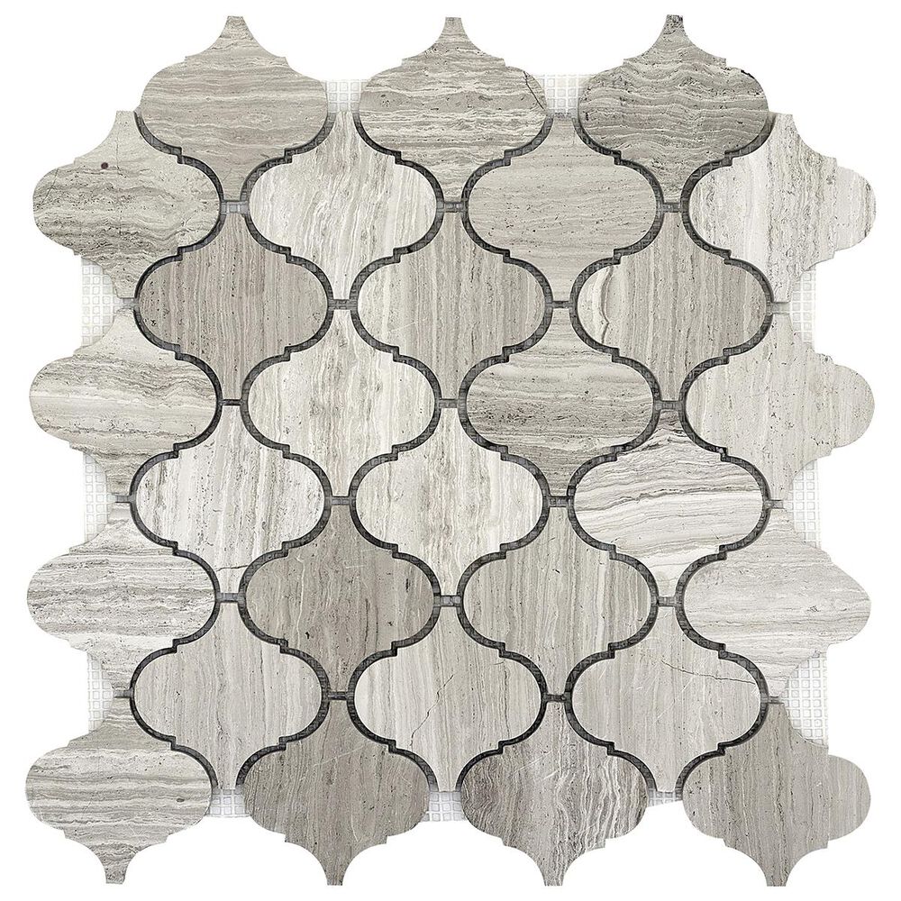 Emser Metro Gray 12" x 12" Lantern Honed Natural Stone Mosaic Sheet, , large
