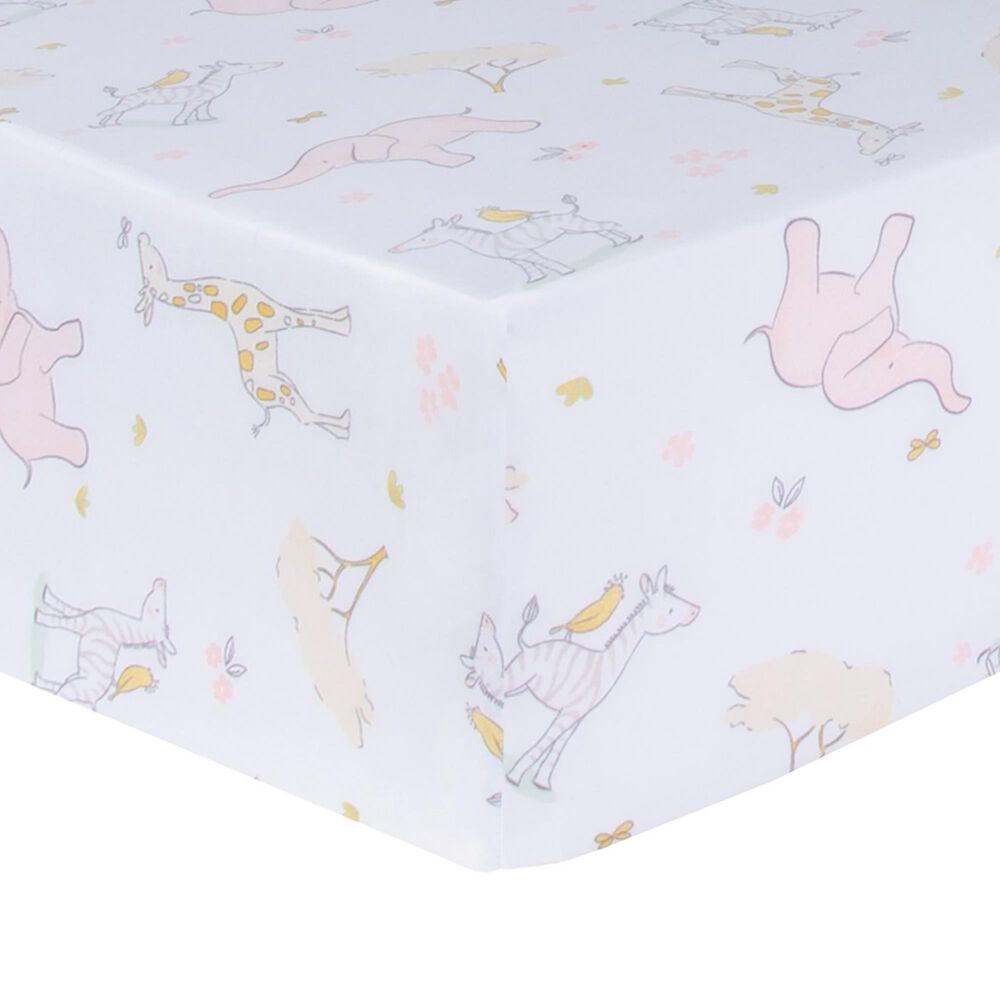 Trend Labs Sweet Safari 4-Piece Crib Bedding Set in Muted Peach, , large