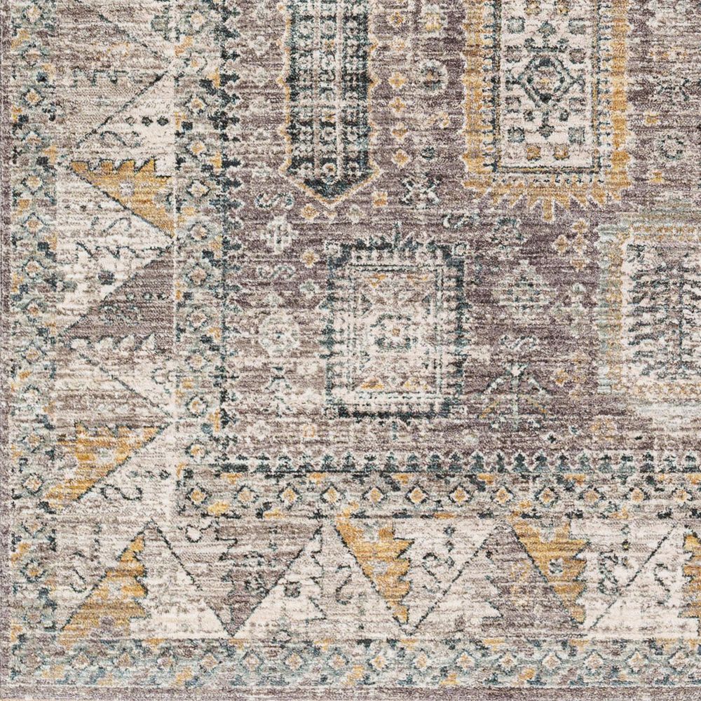 Surya Carlisle CSI2318 5&#39;3&quot; Round Dark Brown, Medium Gray, Off-White, Olive and Dark Blue Area Rug, , large