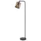 Cal Lighting Fiorella Downbridge Tiffany Floor Lamp in Black, , large