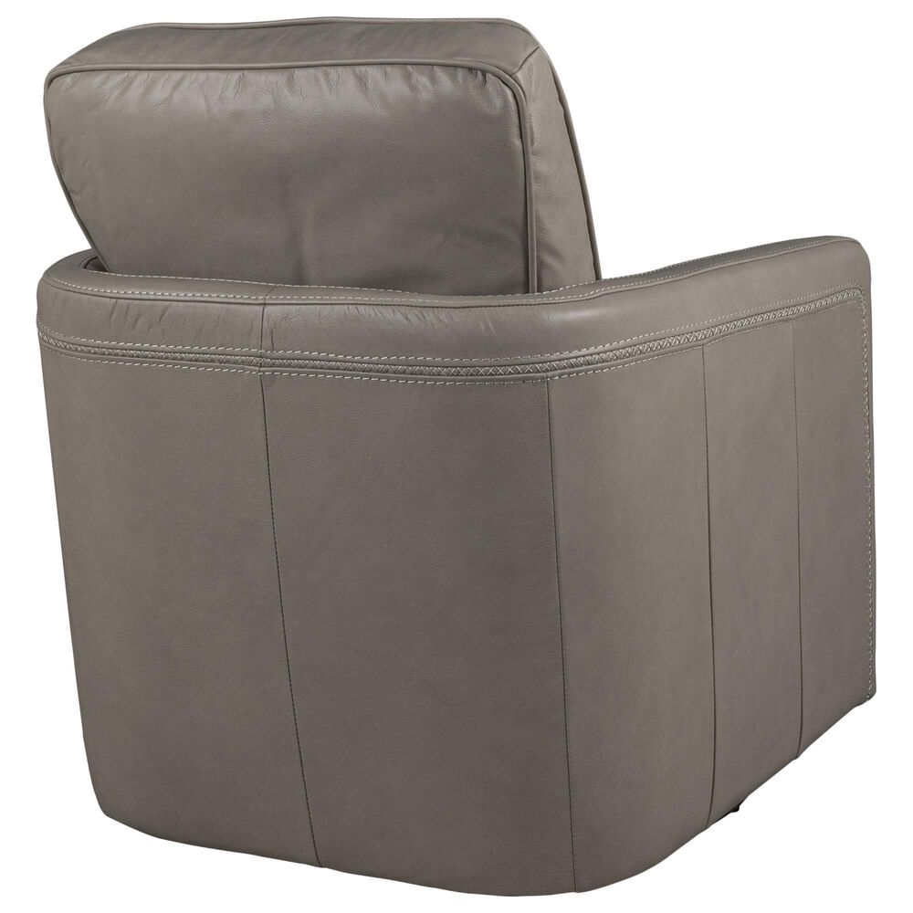 Italiano Furniture Turner Leather Swivel Glider in Stone, , large