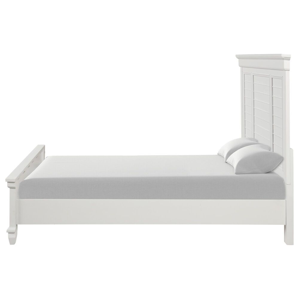 New Heritage Jamestown 5-Piece King Bedroom Set in White Brushed, , large
