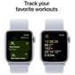 Apple Watch SE GPS + Cellular 40mm Silver Aluminum Case with Blue Cloud Sport Loop, , large