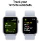 Apple Watch SE GPS + Cellular 40mm Silver Aluminum Case with Blue Cloud Sport Loop, , large