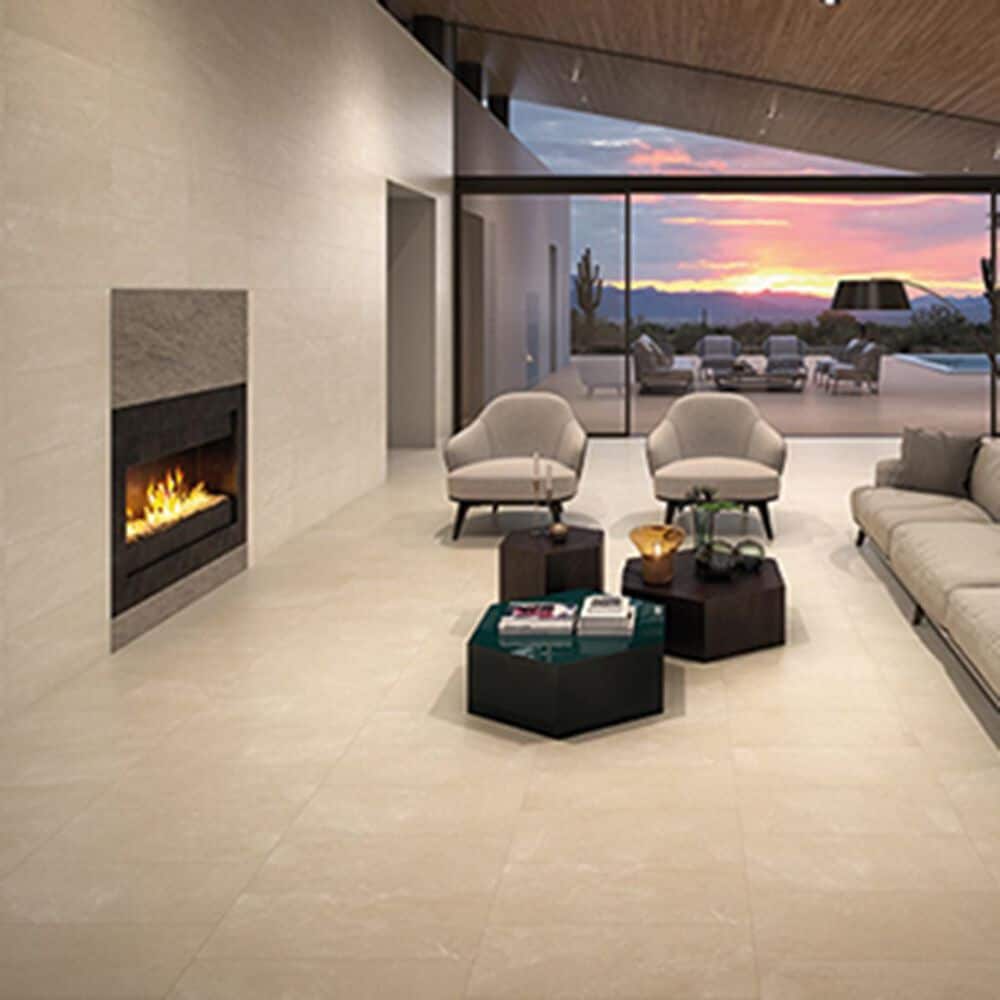 Premier Living Crema 12" x 24" Porcelain Tile, , large