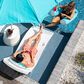 Floating Luxuries 4-Piece Lounger Set in White and Aruba, , large