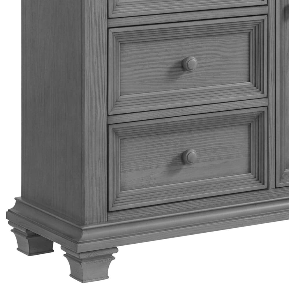 Oxford Baby Weston 4 Drawer 4 Shelf 1 Door Chifferobe in Dusk Gray, , large