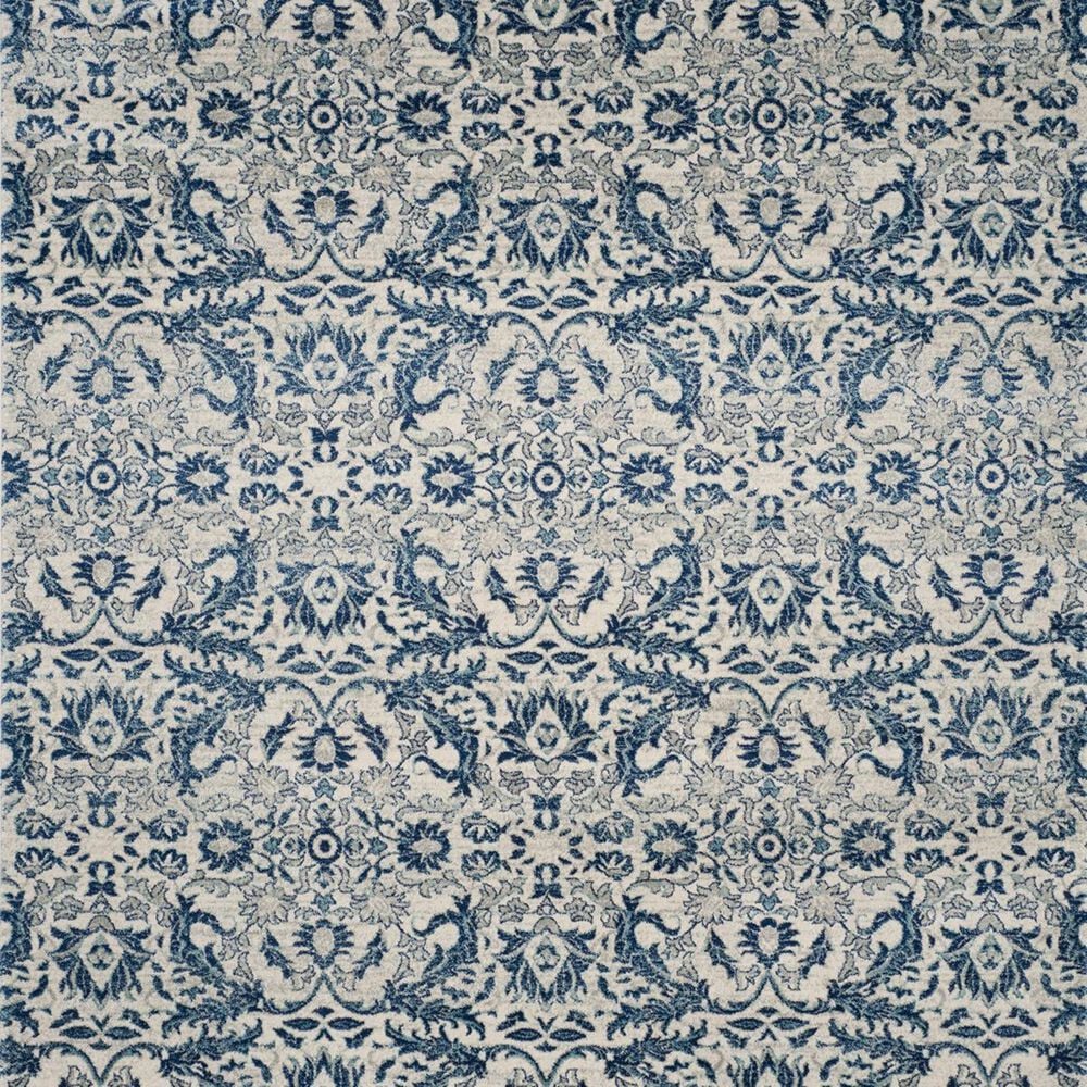 Safavieh Evoke EVK238C 2&#39;2&quot; x 4&#39; Ivory and Blue Scatter Rug, , large