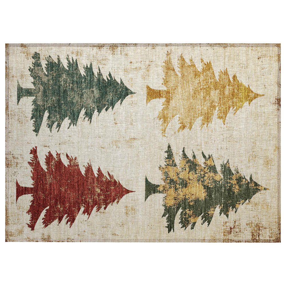 Dalyn Rug Company Wonderland WN19 2"6" x 3"10" Ivory Indoor/Outdoor Area Rug, , large