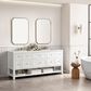 James Martin Vanities Breckenridge 72" Double Bathroom Vanity in Bright White with 3 cm Lime Delight Quartz Top and Rectangular Sinks, , large