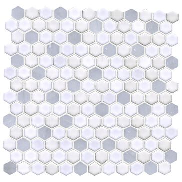 Soci Cityscape Seabrook Hexagon 12" x 12" Ceramic Mosaic Sheet, , large