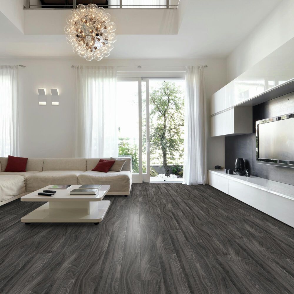 Fuzion SmartDrop 7 Onyx 7&quot; x 48&quot; Luxury Vinyl Plank, , large