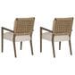Hooker Furniture Sundance Woven Back Arm Chair in Cliffside (Set of 2), , large