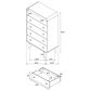 Pacific Landing Robyn 5-Drawer Chest in Light Ash, , large