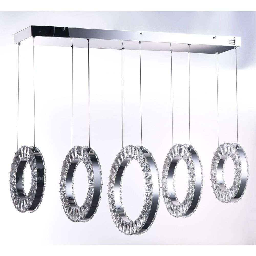 Maxim Lighting Charm 5-Light Chandelier in Polished Chrome, , large