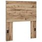 Ashley Hyanna Twin Panel Headboard in Golden Rustic, , large