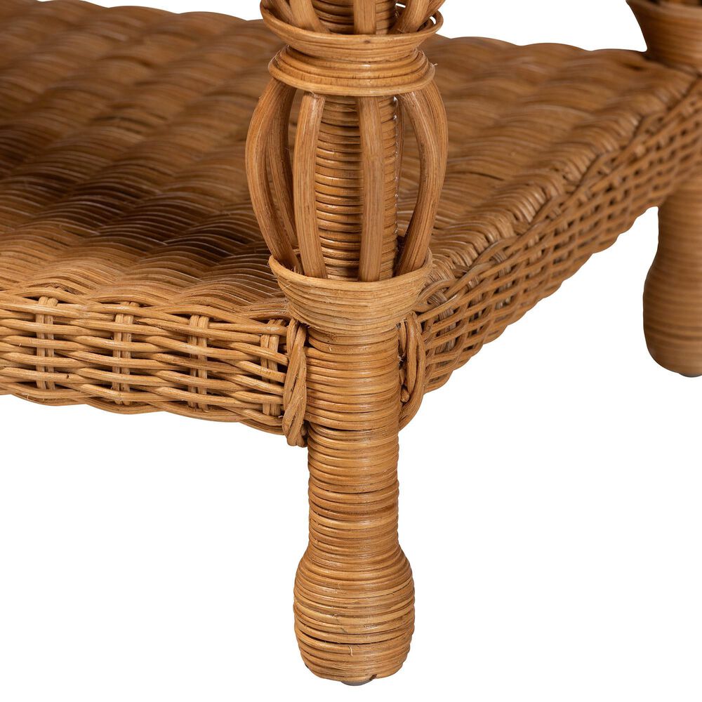 Baxton Studio Dolby Rectangular Coffee Table in Light Honey, , large