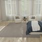 Nourison Courtyard Ivory and Charcoal 8" x 10" Indoor/Outdoor Area Rug, , large