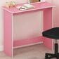 HOMLUX Modern Computer Desk in Pink and White, , large