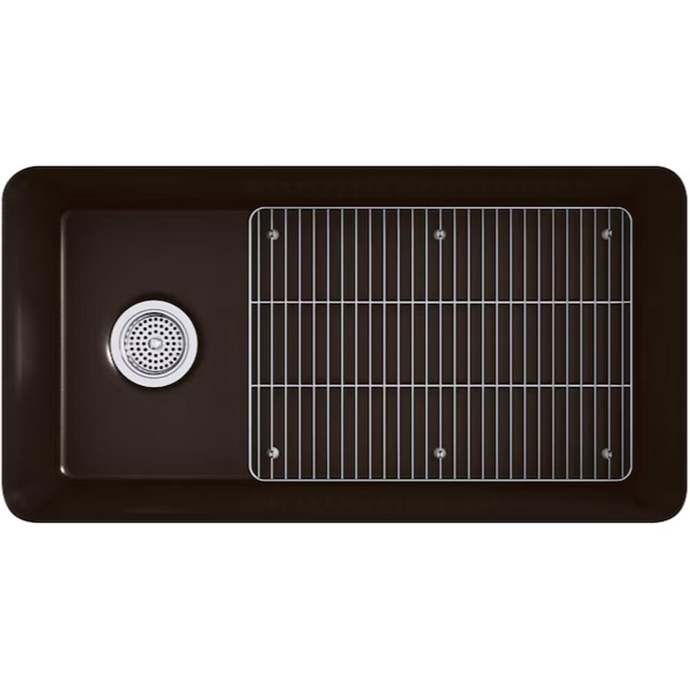 Kohler Cairn 33.5&quot; Undermount Single-Bowl Kitchen Sink in Matte Brown, , large