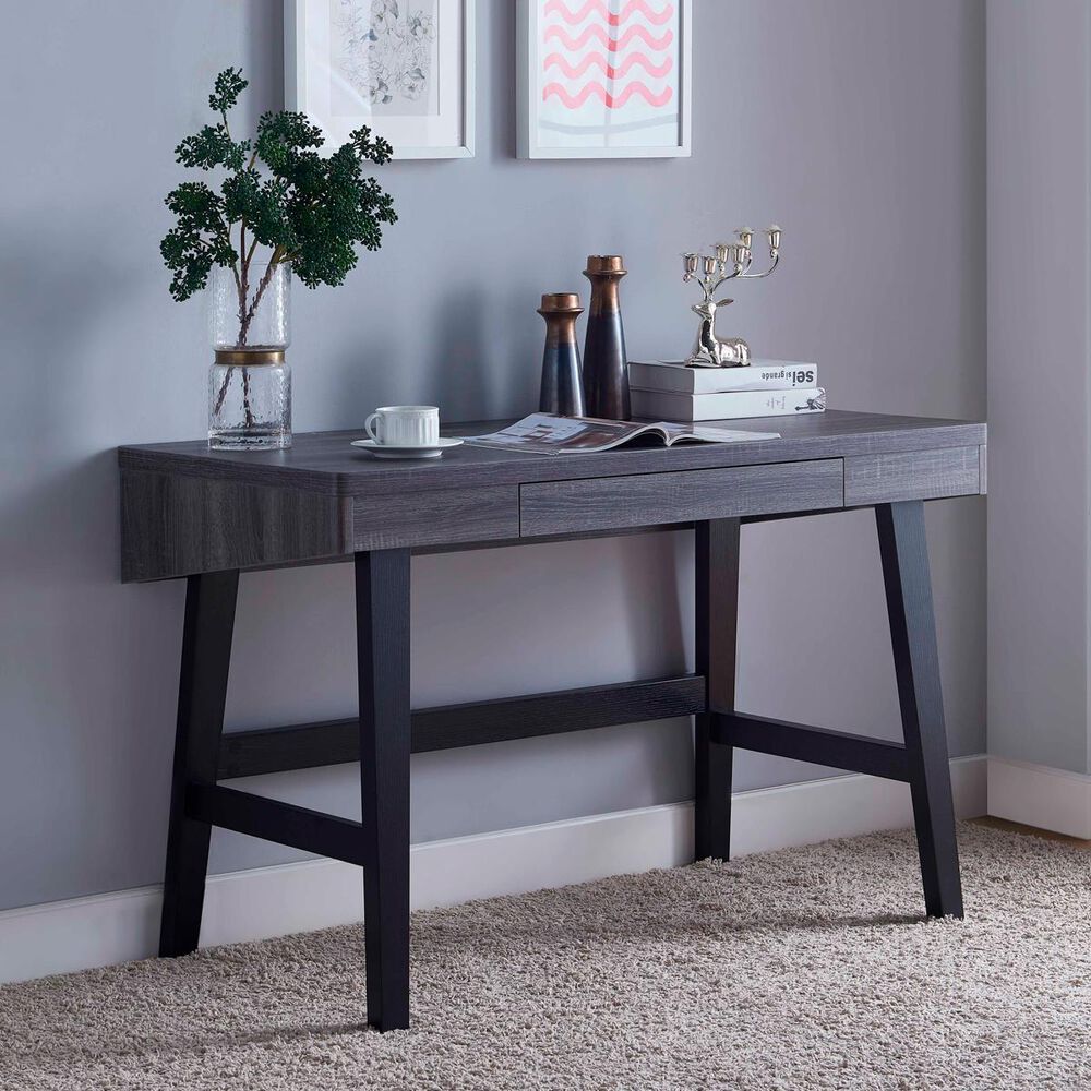 Global Movement Desk in Grey and Black Finish, , large