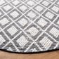 Safavieh Natura NAT475A 6" Round Ivory and Black Area Rug, , large