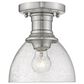 Golden Lighting Hines Semi-Flush in Pewter, , large