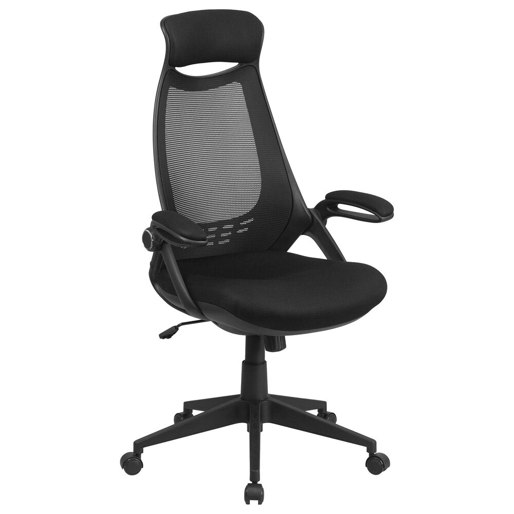 Flash Furniture Executive Swivel Chair in Black, , large