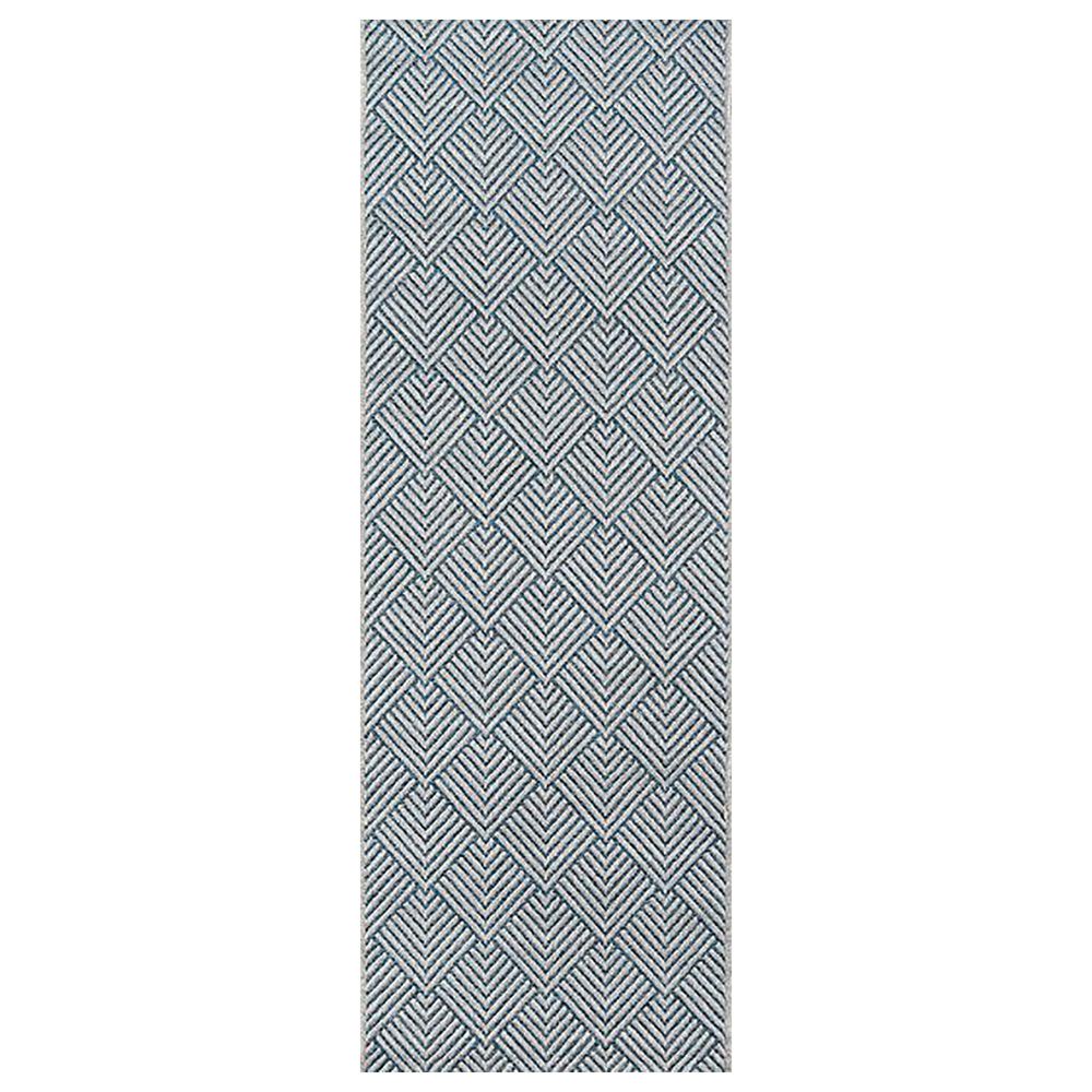 Momeni Como COM-3 2" x 6" Blue Runner, , large