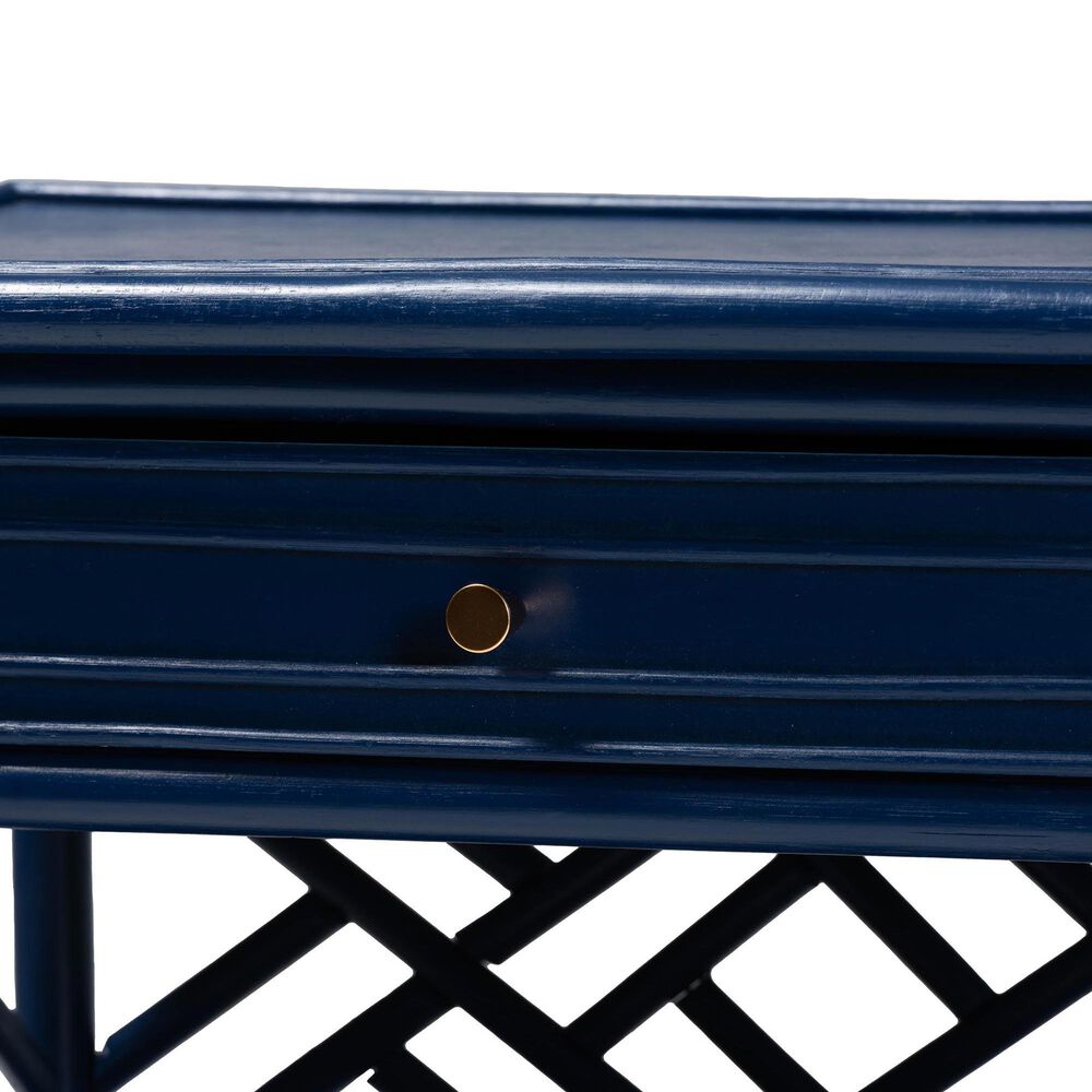 Baxton Studio Tiaret 1-Drawer Nightstand in Blue, , large