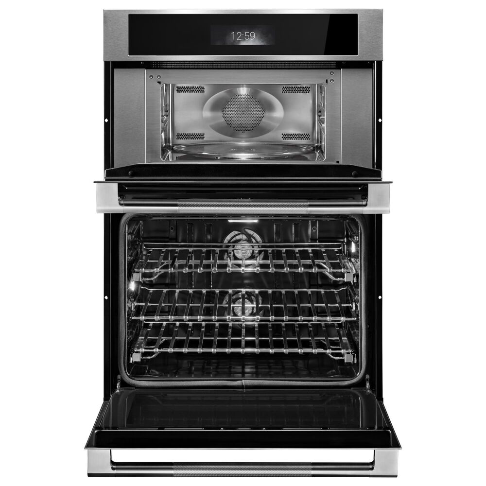 JennAir Rise 30" Smart Microwave Wall Oven Combination with V2 Vertical Dual-Fan in Stainless Steel, , large