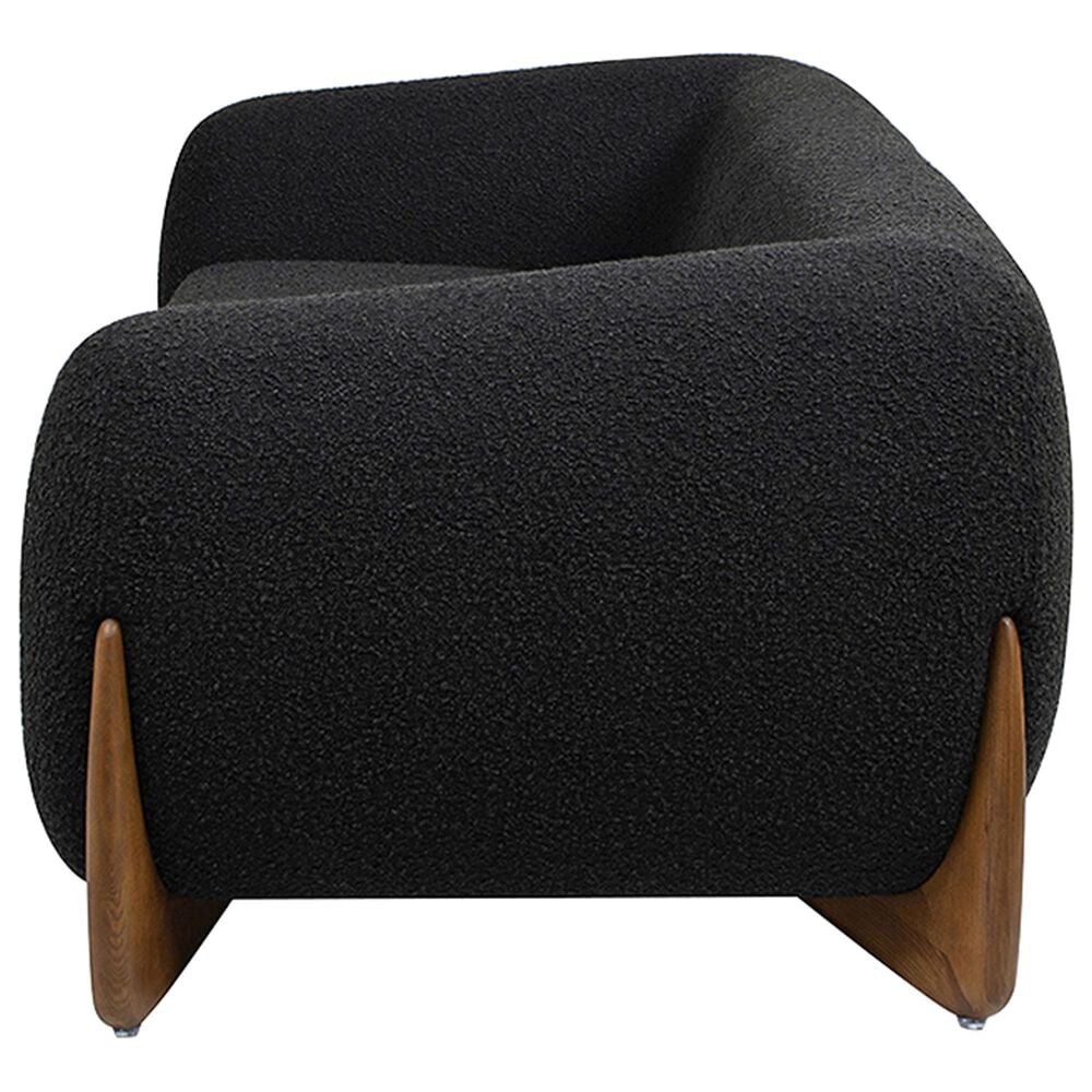 Jennifer Taylor Home Alpine Stationary Sofa in Ebony Black, , large