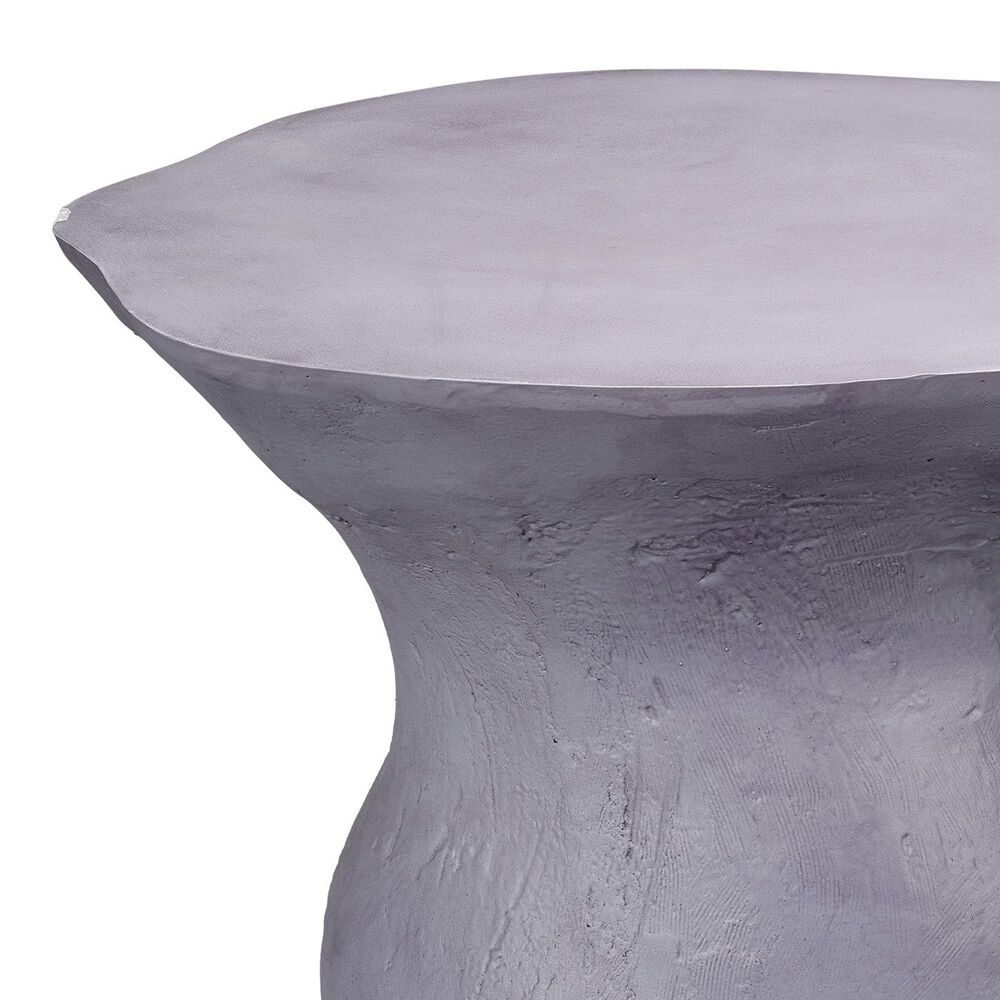 Splendor Living Ridgefield Fiber Glass Indoor/Outdoor Side Table in Steel Grey, , large