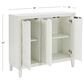 Linden Boulevard 3 Door Cabinet in White, , large
